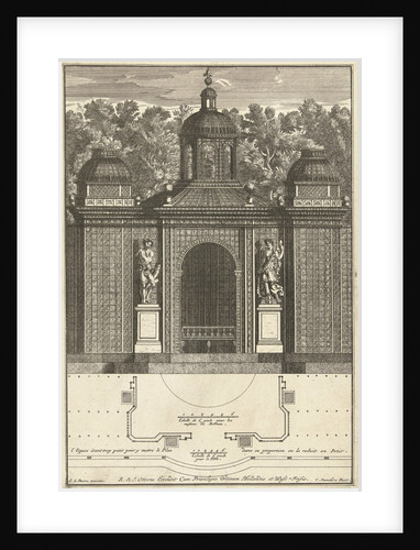 Trellis pavilion with niche by Reinier Ottens II