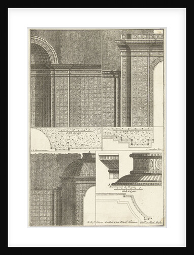 Three halves of latwerkpaviljoens by Reinier Ottens II