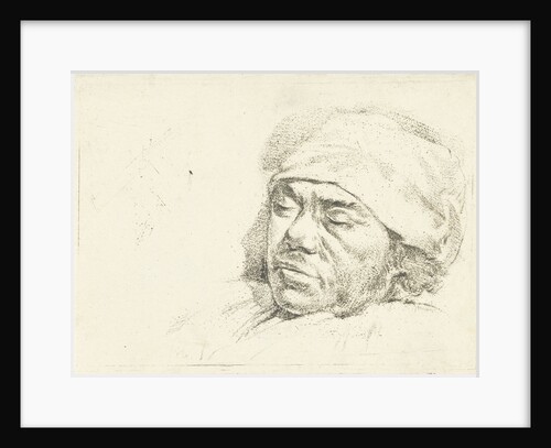 Portrait of the painter Francis Andreas Milatz on his deathbed by Hermanus van Brussel