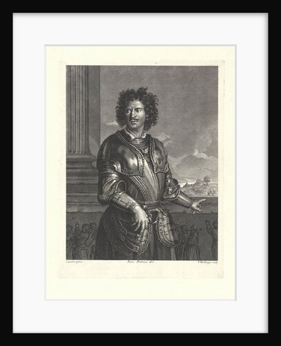 Portrait of an unknown man in a harness by Theodor Vercruys