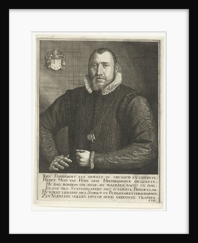 Portrait of Jacob Muys van Holy by Simon onder de Linde