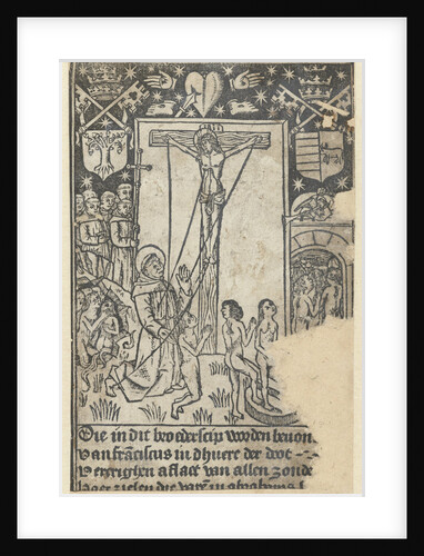 Christ on the cross with St. Francis and the final judgment by Anonymous