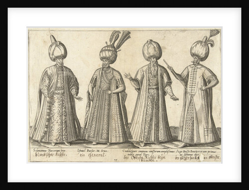 Dress of Ottoman dignitaries around 1580 by Joos de Bosscher