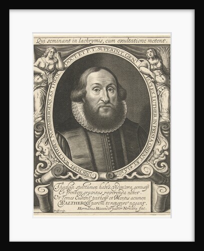 Portrait of Michel Waltherus at the age of 42 by Willem Jacobsz. Delff