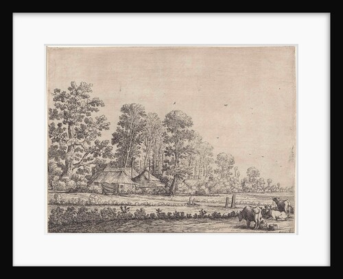 Farm with milkmaid by Herman Saftleven