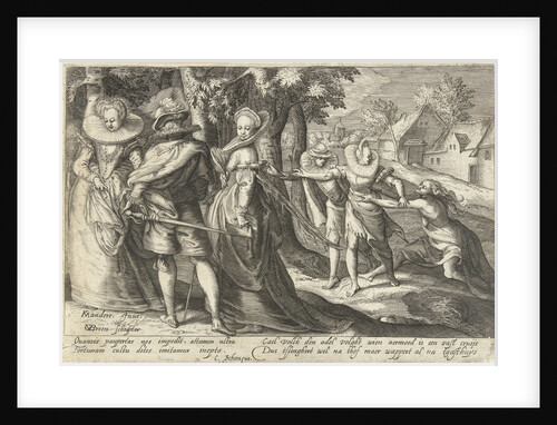 Poverty follows Wealth by Cornelius Schonaeus