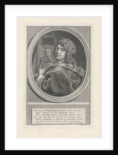 Portrait of Jan Abel Wassenbergh. Pieter Tanje by Monogrammist HGVDM