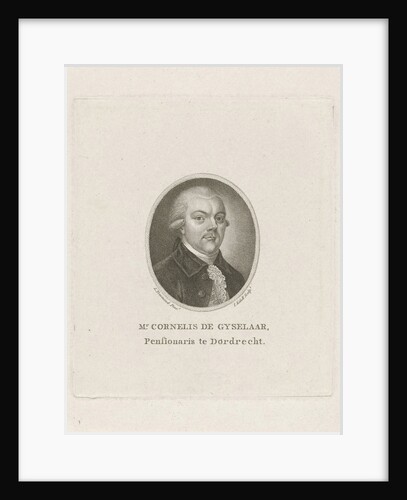 Portrait of Cornelis de Gijselaar. Jan Kobell (I) by Jan Kobell I