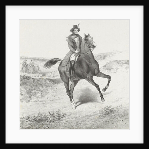 Equestrian Portrait of Alexander I, Prince of The Netherlands by Charles Rochussen