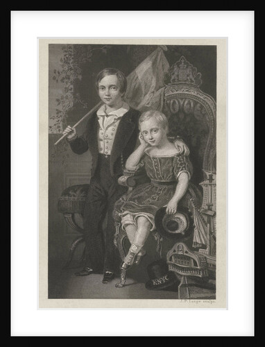 Double portrait of William of Orange, Crown Prince of the Netherlands and Prince Maurice of Orange-Nassau by Nicolaas Pieneman