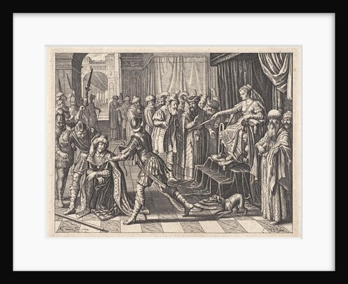 King Ninus sentenced to death by Pieter Serwouters