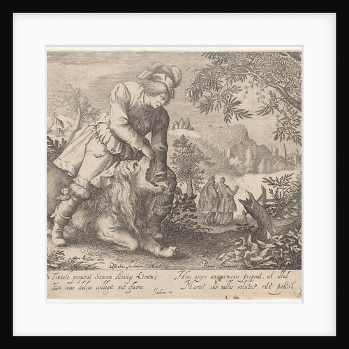 Samson and the lion by Richard Lubbaeus