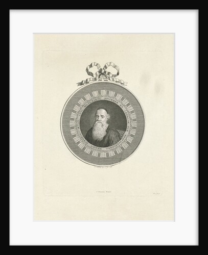 Portrait of Menno Simons, Louis E.F. Garreau by Martinus Nieuwenhuyzen Cornelis Focking