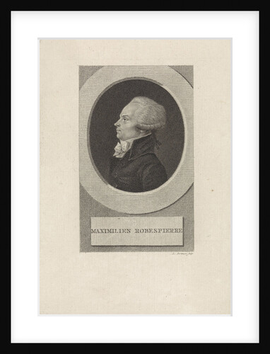 Portrait of the French lawyer Maximilien Marie Isidore de Robespierre by Ludwig Gottlieb Portman