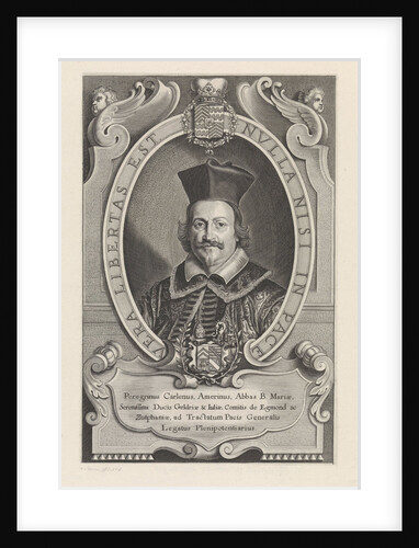 Portrait of Abbot Peregrinus Carlenus by Paulus Pontius