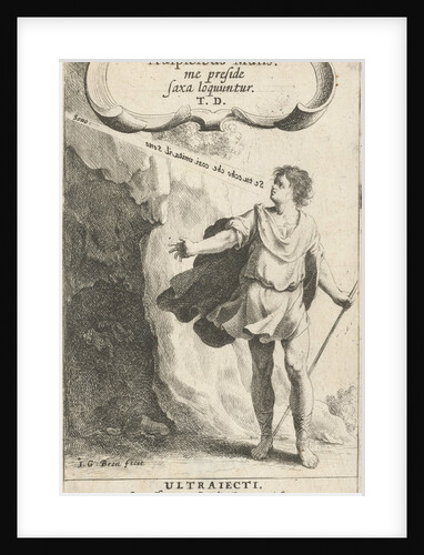 Boy with stick near cave by Aegidius Roman