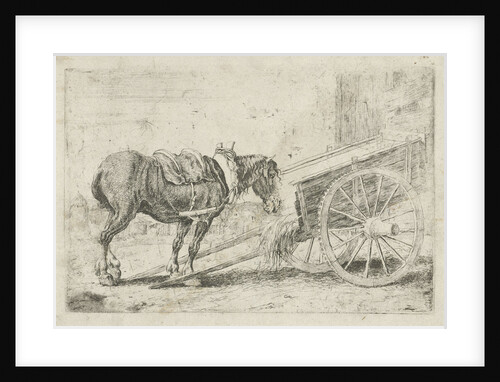 Horse with a cart by Jan van den Hecke I