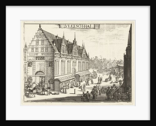 View of the Vleeshal Haarlem by Romeyn de Hooghe
