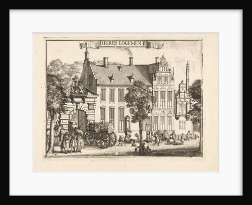 View of the men's hostel in Haarlem by Romeyn de Hooghe