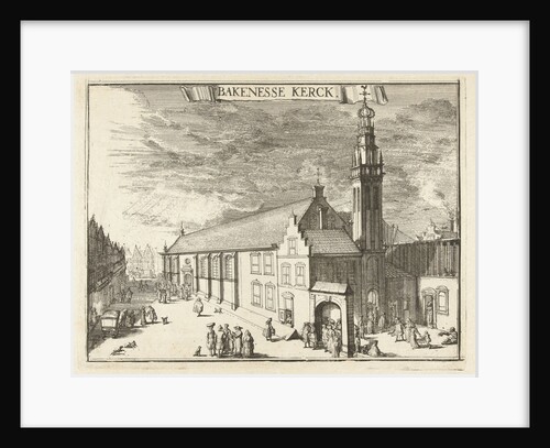 View of the Bakenesserkerk Haarlem by Romeyn de Hooghe