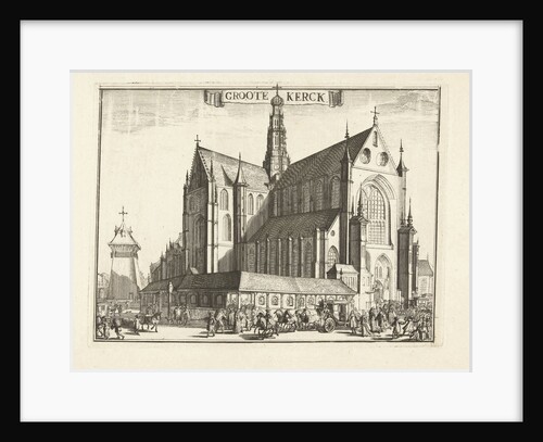 View of the Grote Kerk, Haarlem, Netherlands by Romeyn de Hooghe
