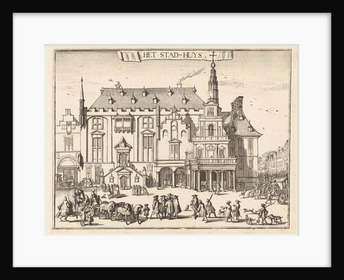View of the city hall in Haarlem by Romeyn de Hooghe
