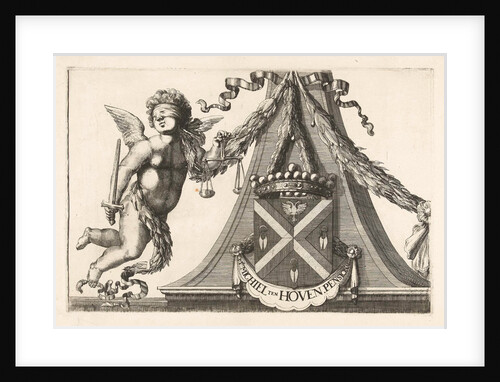Coat of arms of Michiel ten Hove by Romeyn de Hooghe