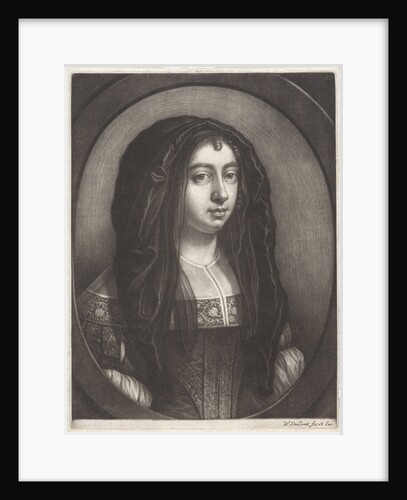 Portrait of a Young Woman with a headscarf by Wallerant Vaillant