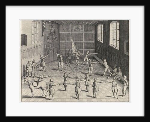 Fencing School of the University of Leiden by Claes Jansz. Visscher II