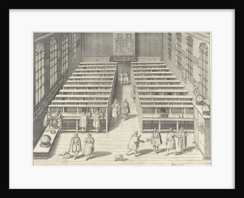 Library of the University of Leiden by Claes Jansz. Visscher II