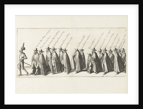 The funeral procession (Plate 9), 1623 by Hendrick Hondius I