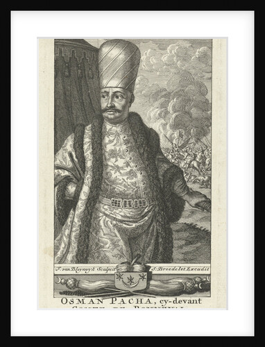 Portrait of Osman Pascha as General of Turkish troops. Francois van Bleyswijck by Johannes Broedelet