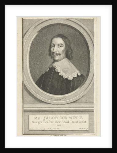 Portrait of Jacob de Witt by Isaak Tirion