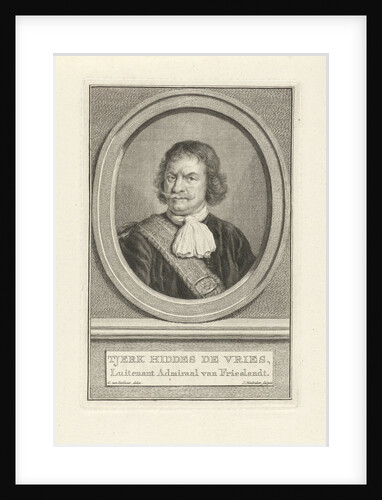 Portrait of Tjerck Hiddes de Vries by Jacob Houbraken