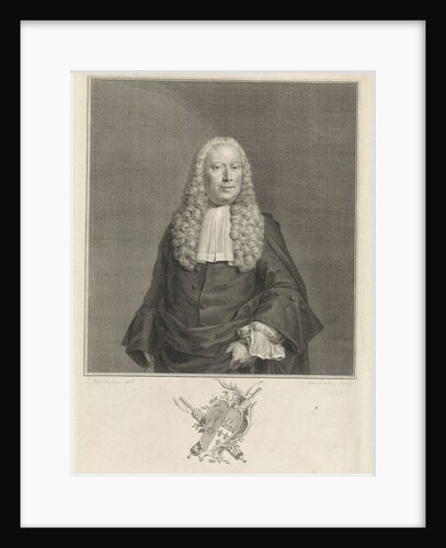 Portrait of Egbert de Vrij Temminck by Jacob Houbraken