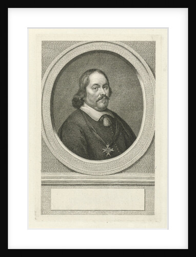 Portrait of Cornelis Lampsins by Jacob Houbraken