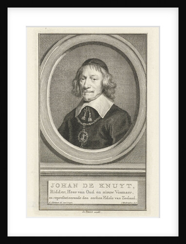 Portrait of Johan de Knuyt by Isaak Tirion