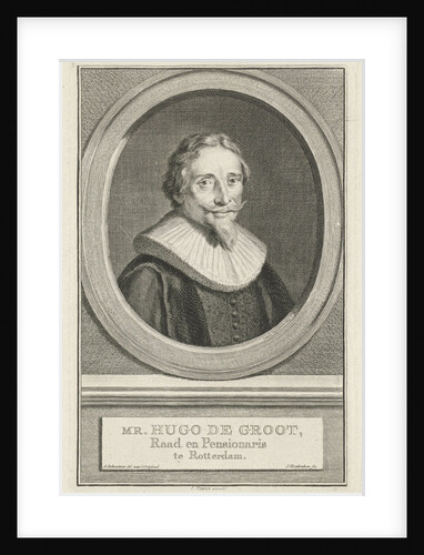 Portrait of Hugo Grotius by Isaak Tirion