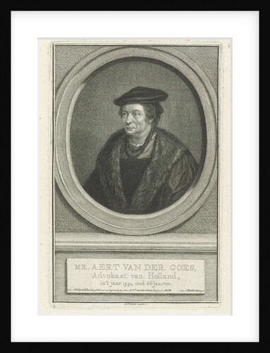 Portrait of Aart van der Goes by Isaak Tirion