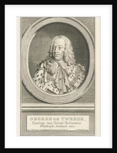 Portrait of George II Augustus, King of England by Isaak Tirion