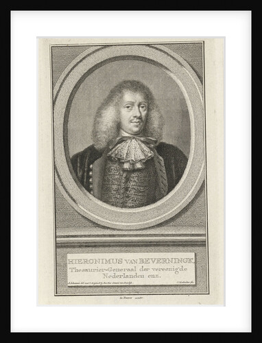 Portrait of Hieronymus van Beverningk by Isaak Tirion