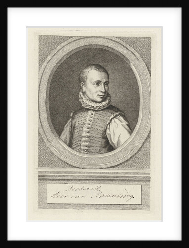 Portrait of Dirk van Bronckhorst Batenburg by Hendrick Goltzius