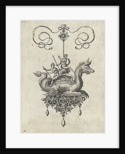 Pendant with dragon by Philips Galle