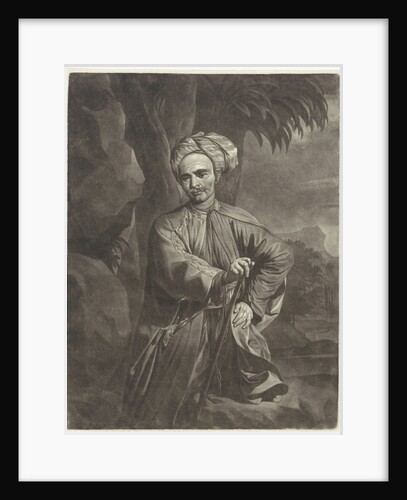Portrait of an Oriental with a turban by Arnout Rentinck