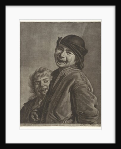 Two laughing boys by Pieter Louw