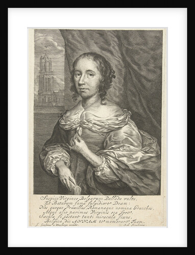 Portrait of Anna Maria van Schurman by Cornelis Janssens van Ceulen