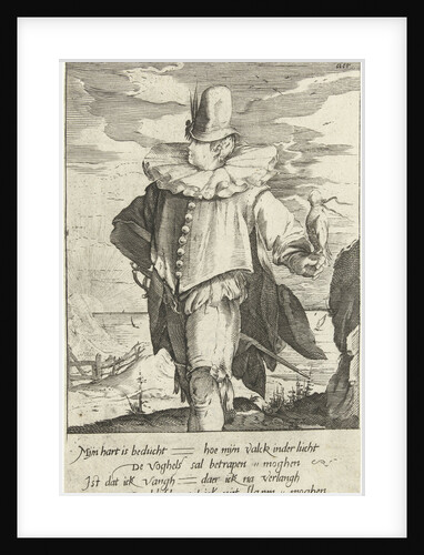 Air by Nicolaes Jansz. Clock