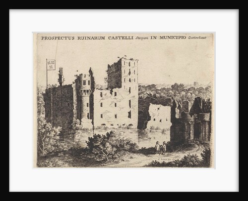 View of Castle Strijen Oosterhout by Abraham Dircksz Santvoort