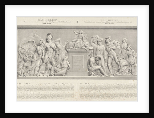 Allegorical sculpture, the Belgian Revolution in 1830 by Carel Christiaan Anthony Last