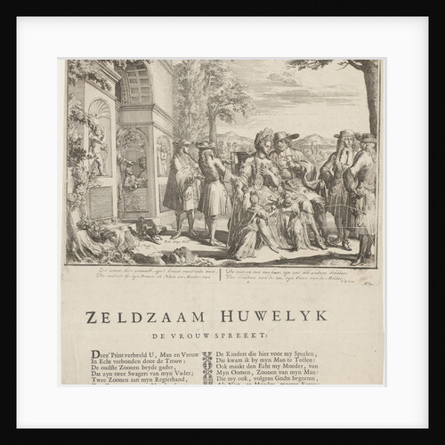 The complicated marriage, Romeyn de Hooghe, Samuel Sylvius by P. van Torenburg